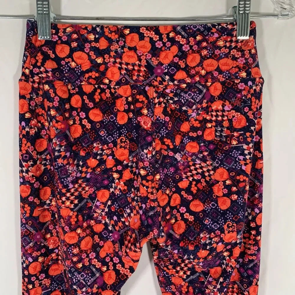 LulaRoe Leggings Women’s One Size Floral Pull On Stretchy - Picture 9 of 9